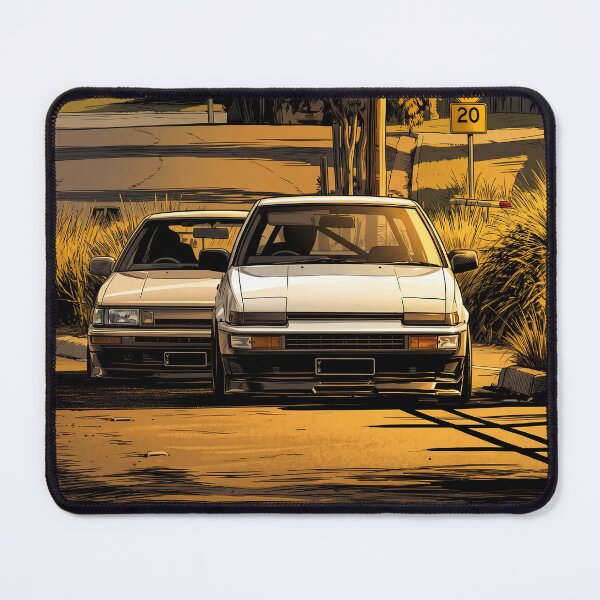 Item preview, Toyota Corolla AE86 Initial D Cartoon designed and sold by Racing Art Store.