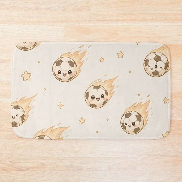 Item preview, Cute Kawaii Soccer Ball Comet Space Seamless Pattern designed and sold by Seculinator.