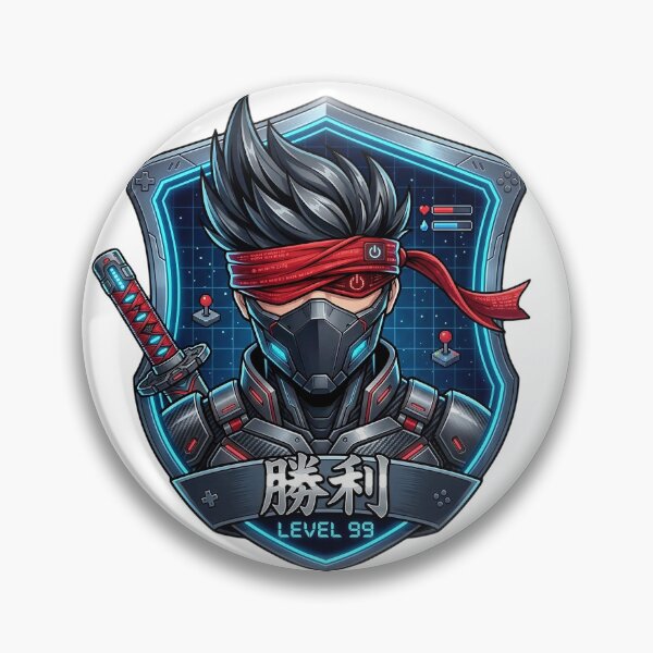 Item preview, Cyberpunk Ninja Level 99 Anime Gaming Mascot designed and sold by Munib320.