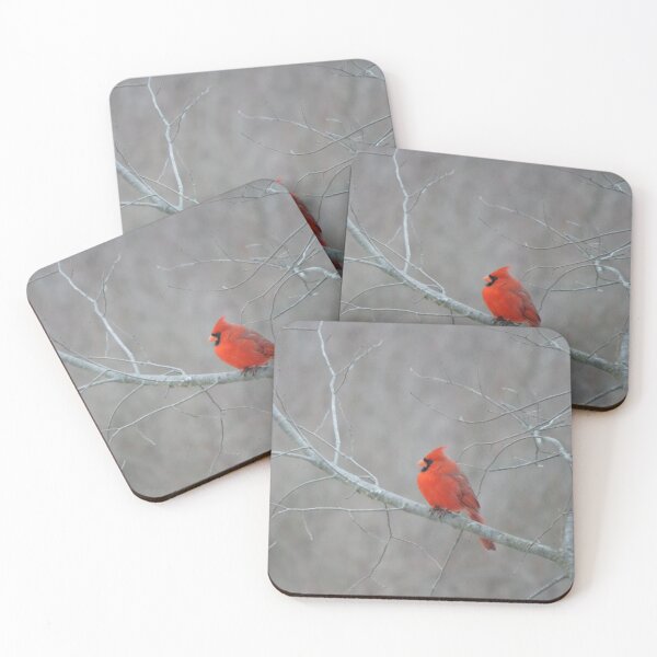 Item preview, Northern Cardinal: A Winter Icon designed and sold by PerinOnTheRocks.