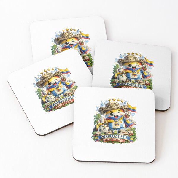 Item preview, Colombia Soccer Fan Sticker | Vamos Colombia Football Supporter Mascot designed and sold by Julianto Tri Rizki.