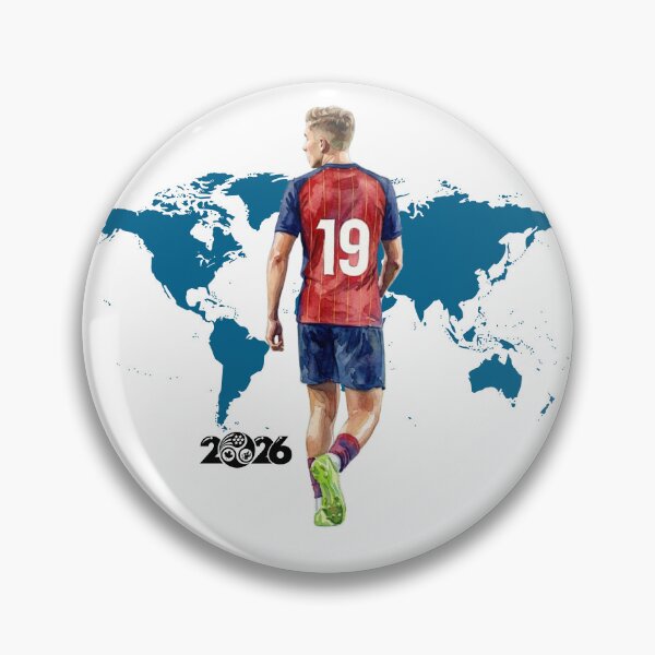 Item preview, World Footballer Number 19 Watercolor Art designed and sold by cucuzeus.