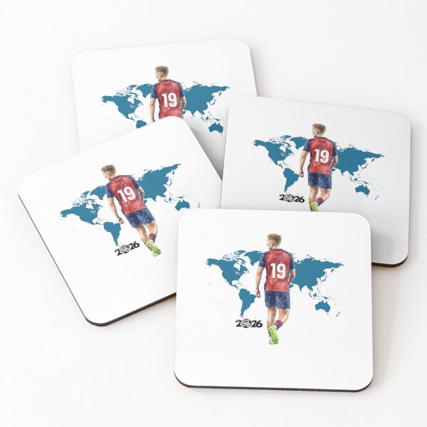 Item preview, World Footballer Number 19 Watercolor Art designed and sold by Turnersports.