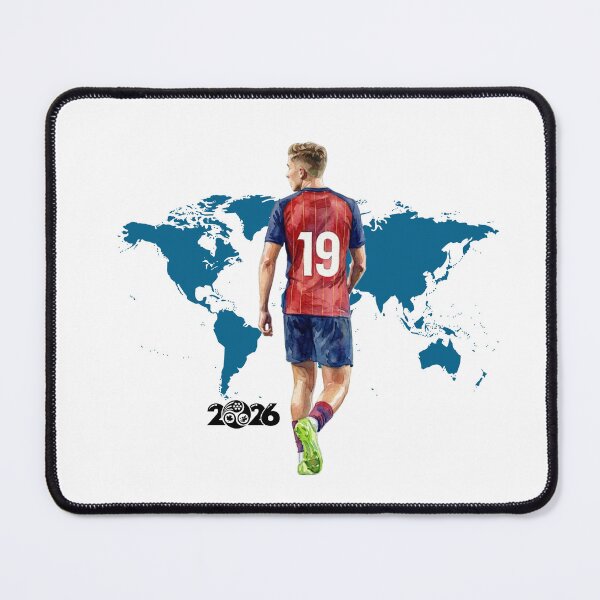 Item preview, World Footballer Number 19 Watercolor Art designed and sold by Turnersports.