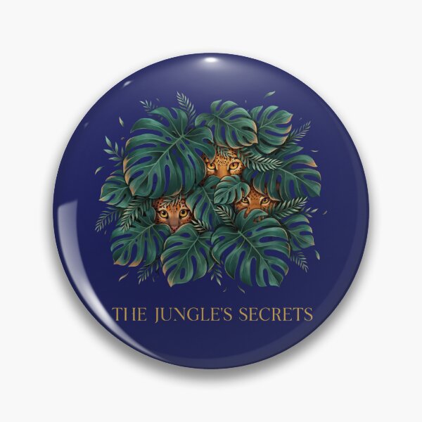 Item preview, The Jungle's Secrets- Mysterious Leopard Eyes in Wild Tropical Foliage designed and sold by CrownINDesign.