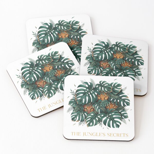 Item preview, The Jungle's Secrets- Mysterious Leopard Eyes in Wild Tropical Foliage designed and sold by CrownINDesign.