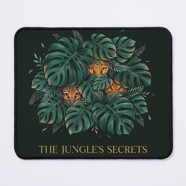 Item preview, The Jungle's Secrets- Mysterious Leopard Eyes in Wild Tropical Foliage designed and sold by CrownINDesign.