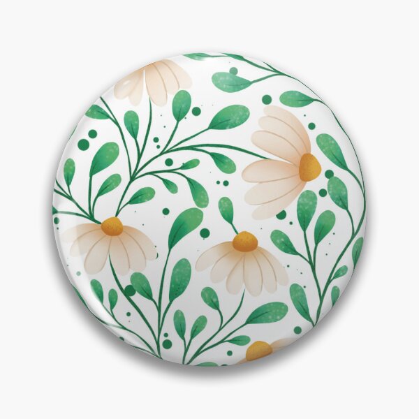 Item preview, Moody Gothic Botanical Daisy and Vines Pattern designed and sold by StoriesInGrain.