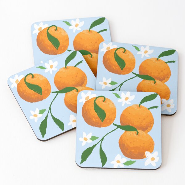 Item preview, oranges and blossoms designed and sold by karasgarden.
