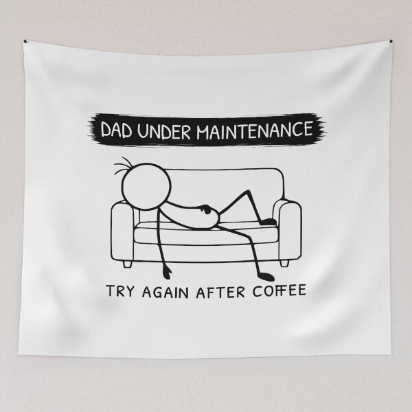 Item preview, Dad Under Maintenance Funny Dad Design designed and sold by Pebl-Co.
