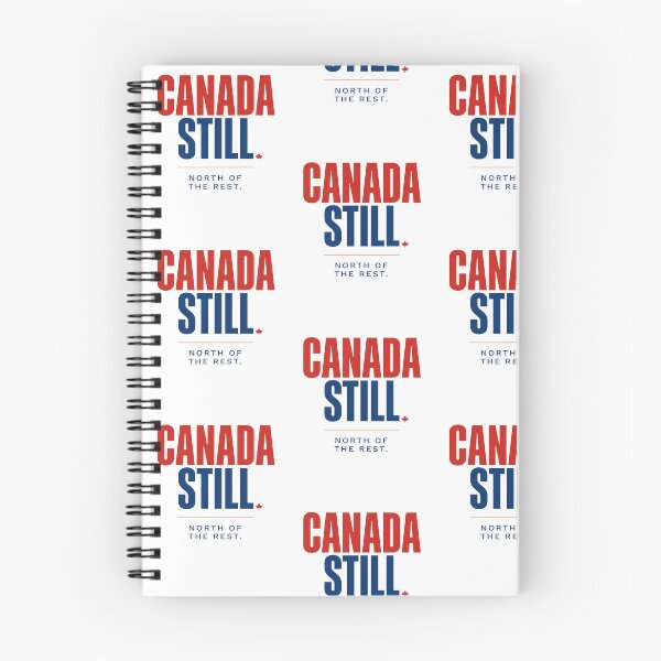 Item preview, Canada Still – North of the Rest | Bold Red & Blue Canadian Pride Typography designed and sold by InspiredCreatives.