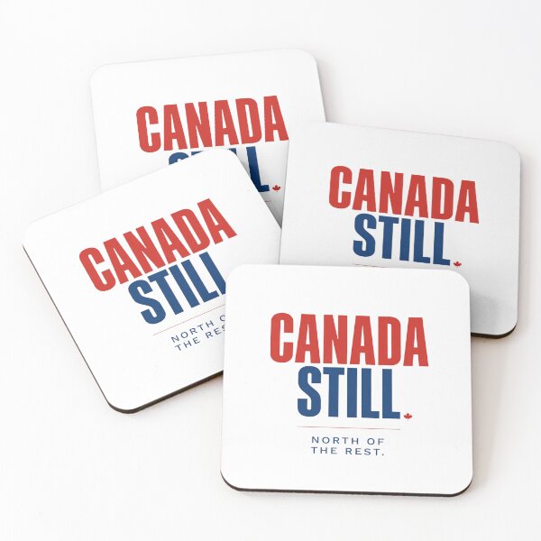 Item preview, Canada Still – North of the Rest | Bold Red & Blue Canadian Pride Typography designed and sold by InspiredCreatives.