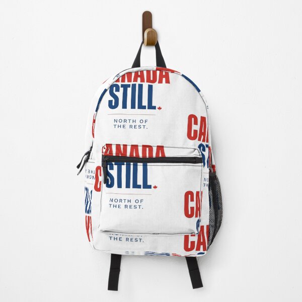 Item preview, Canada Still – North of the Rest | Bold Red & Blue Canadian Pride Typography designed and sold by InspiredCreatives.