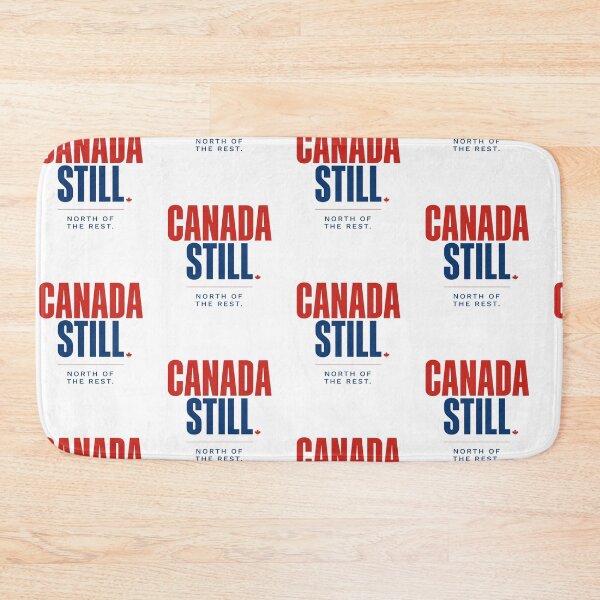 Item preview, Canada Still – North of the Rest | Bold Red & Blue Canadian Pride Typography designed and sold by InspiredCreatives.