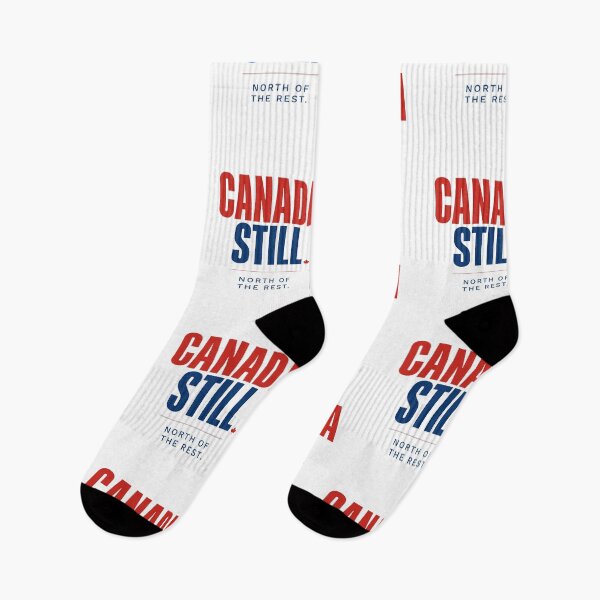 Item preview, Canada Still – North of the Rest | Bold Red & Blue Canadian Pride Typography designed and sold by InspiredCreatives.