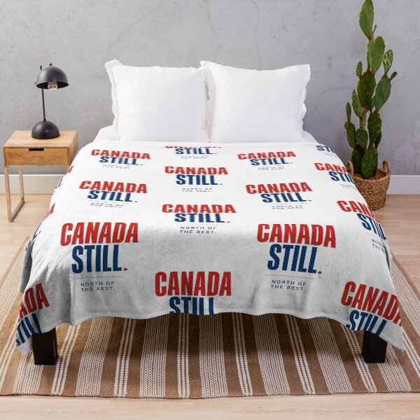 Item preview, Canada Still – North of the Rest | Bold Red & Blue Canadian Pride Typography designed and sold by InspiredCreatives.