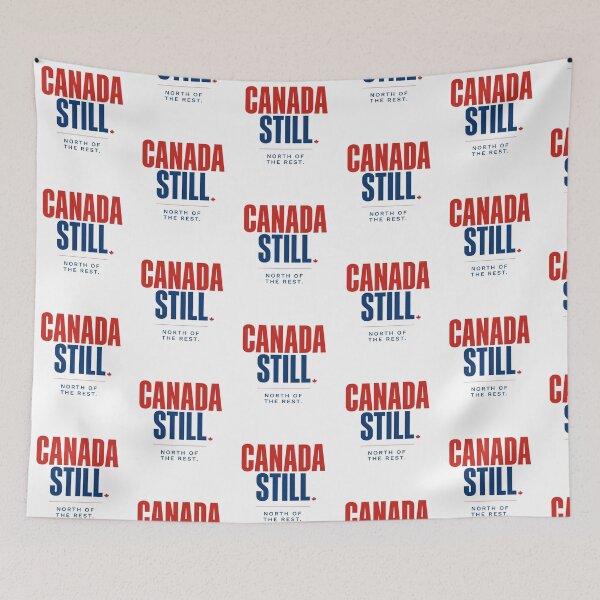 Item preview, Canada Still – North of the Rest | Bold Red & Blue Canadian Pride Typography designed and sold by InspiredCreatives.