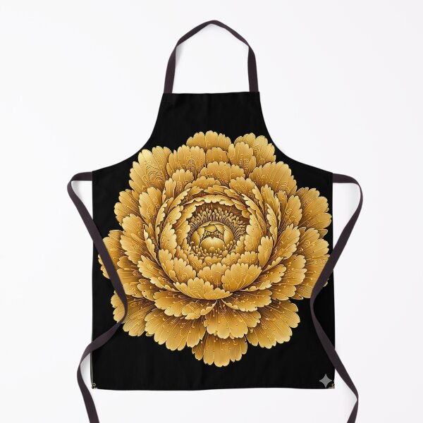 Item preview, Golden Peony in Full Bloom | Korean Floral Prosperity Art designed and sold by K-Tradition.