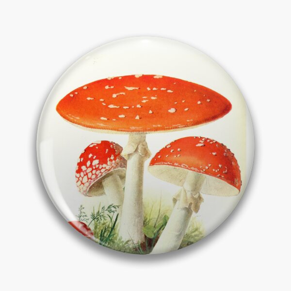 Item preview, Antique Mushrooms Red designed and sold by collageDP.