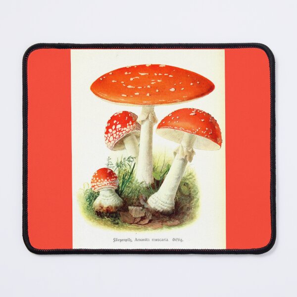 Item preview, Antique Mushrooms Red designed and sold by collageDP.