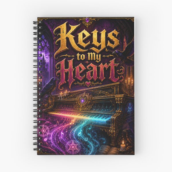 Item preview, Keys to My Heart Gothic Piano Fantasy Music Design designed and sold by Sketchlegacy.