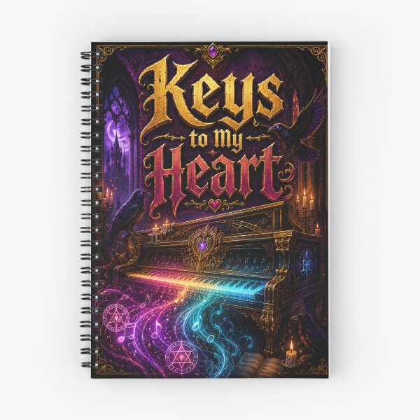 Item preview, Keys to My Heart Gothic Piano Fantasy Music Design designed and sold by Sketchlegacy.