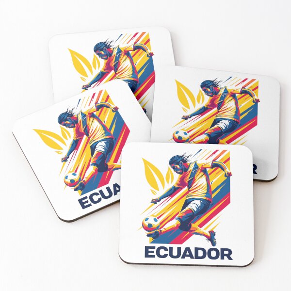 Artikelvorschau, Ecuador Fußball entworfen und verkauft von StudioRedKoala.
