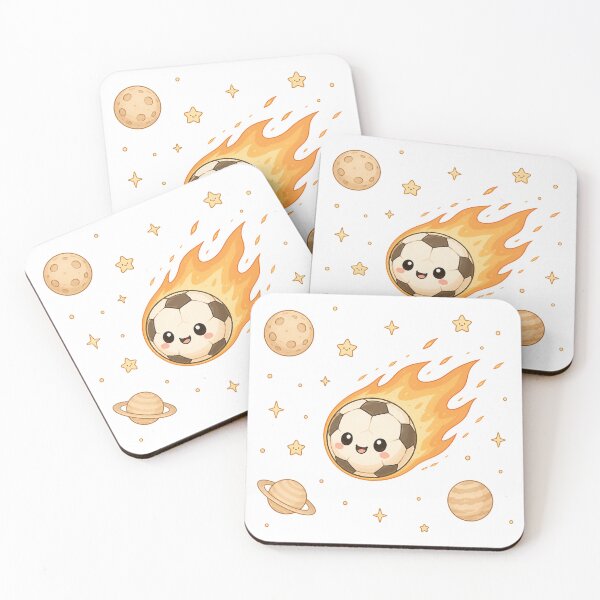 Item preview, Cute Kawaii Soccer Ball Comet Space Illustration designed and sold by Seculinator.