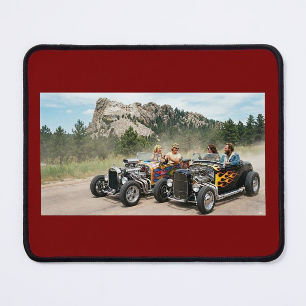 Item preview, HOT RODS AT MOUNT RUSHMORE 60S designed and sold by VERYOLDROAD BY AXTON BROWNING .