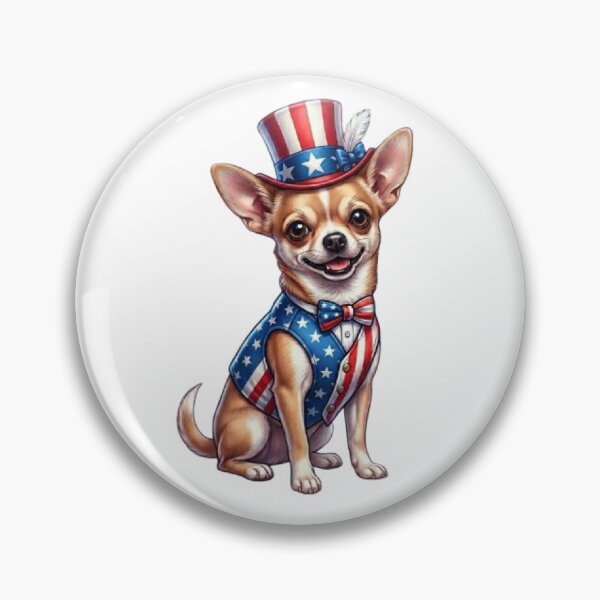 Item preview, Patriotic Chihuahua: American Anniversary Illustration designed and sold by CHRIST5000.