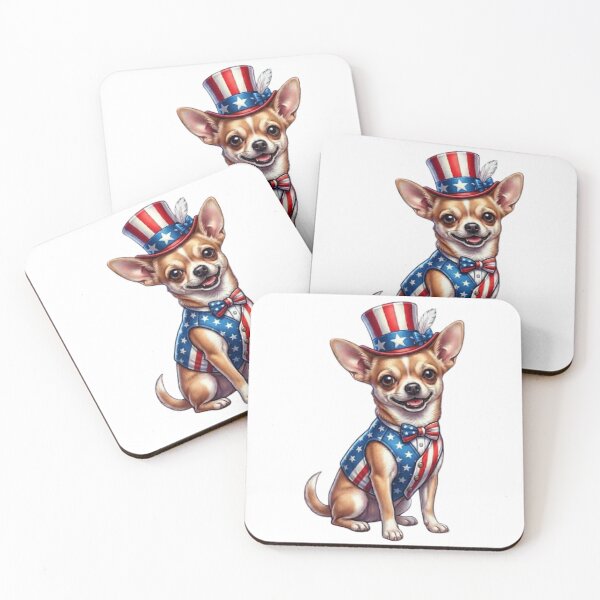 Item preview, Patriotic Chihuahua: American Anniversary Illustration designed and sold by CHRIST5000.