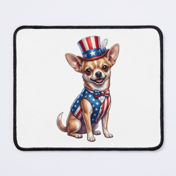 Item preview, Patriotic Chihuahua: American Anniversary Illustration designed and sold by CHRIST5000.
