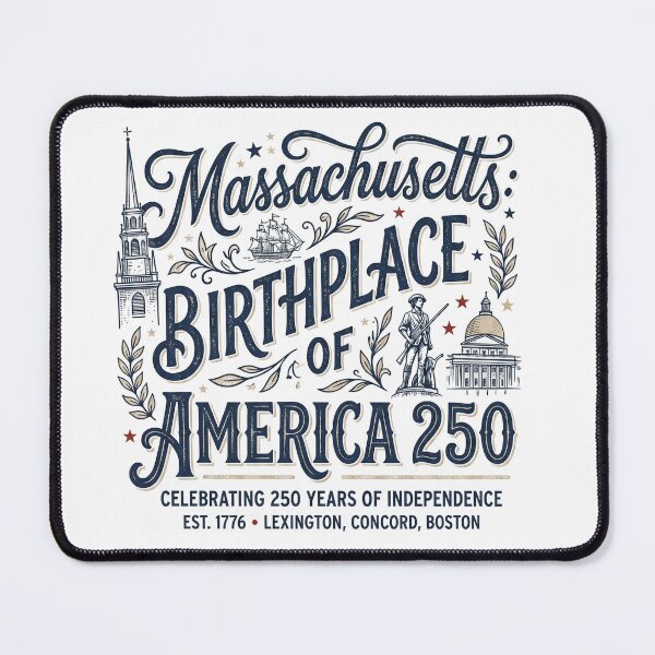 Item preview, Massachusetts: Birthplace of America 250 designed and sold by Wonderful world of whimsical Art of yesteryear and today .