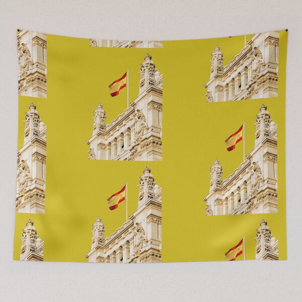 Item preview, Spain Architecture and National Flag designed and sold by A touch of creativity.