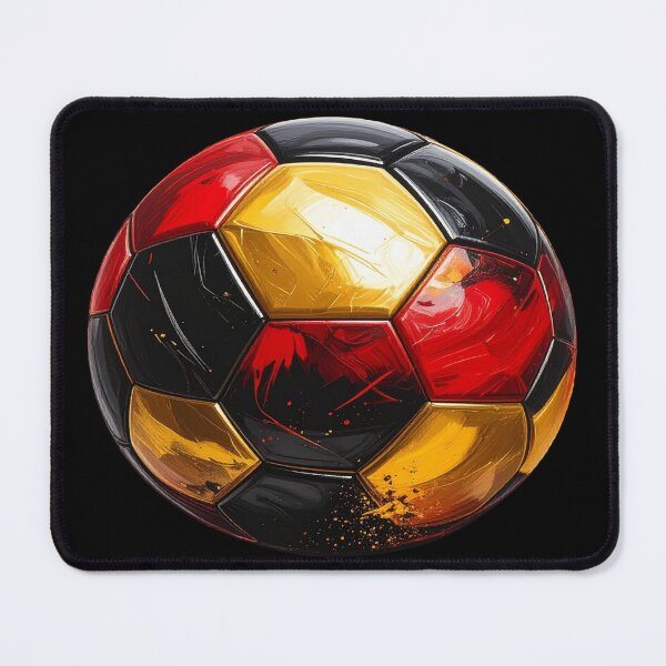 Item preview, Football in black, red, and gold for Germany designed and sold by LiskoDesign.