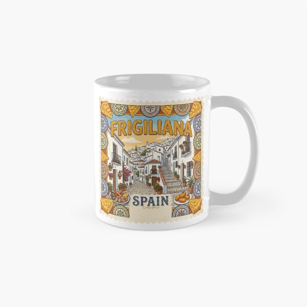 Aperçu de l'œuvre Frigiliana Espagne Autocollant souvenir alimentaire Édition été créée et vendue par Imaginarium of Chaos falcon88 .