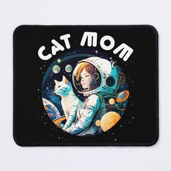 Item preview, Cat Mom Funny Vintage Cat Space & Fantasy Lover Astronaut designed and sold by SecretDicer.