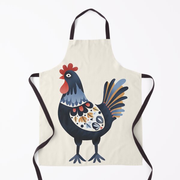 Item preview, Scandinavian Folk Art, Floral Chicken designed and sold by xiao xuans.