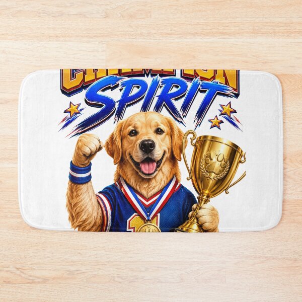 Item preview, Champion Spirit Golden Retriever Trophy Winner Sticker designed and sold by PawFusionArt.