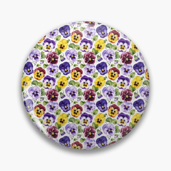 Item preview, Pansy Garden Watercolor Variety Seamless Floral Pattern designed and sold by Inkworksbyshery.