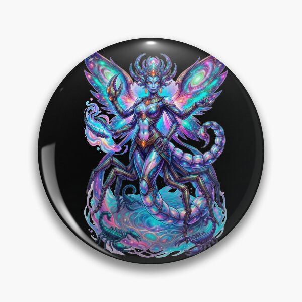 Item preview, Cosmic Scorpio Goddess Scorpion Queen Art designed and sold by ChaEmm_Studio.
