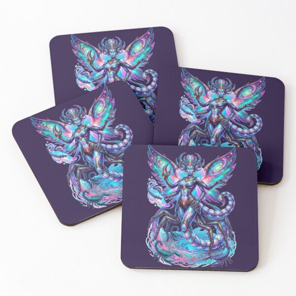 Item preview, Cosmic Scorpio Goddess Scorpion Queen Art designed and sold by ChaEmm_Studio.
