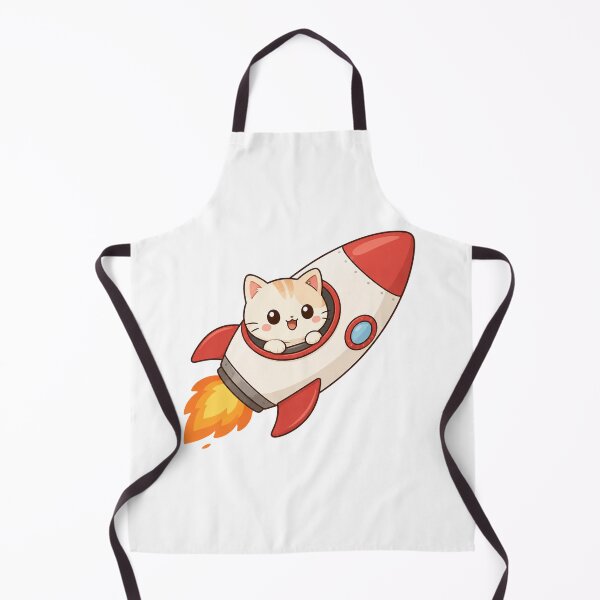 Item preview, Cozy Kawaii Cat Astronaut Rocket Ship Illustration designed and sold by Seculinator.