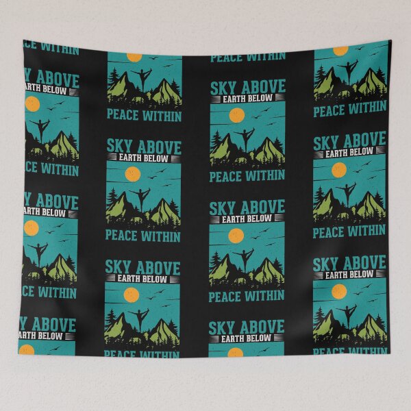 Item preview, Sky above earth below peace within designed and sold by Tiny-Love ⭐⭐⭐⭐⭐.