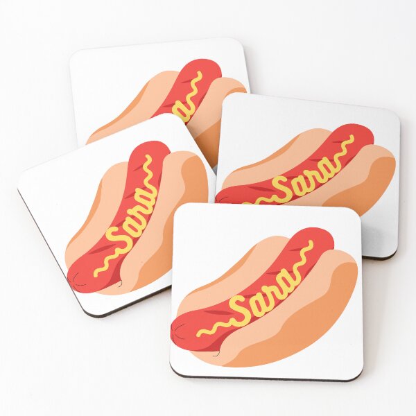 Item preview, Sara Hot Dog with Mustard designed and sold by Hockeybrat26.