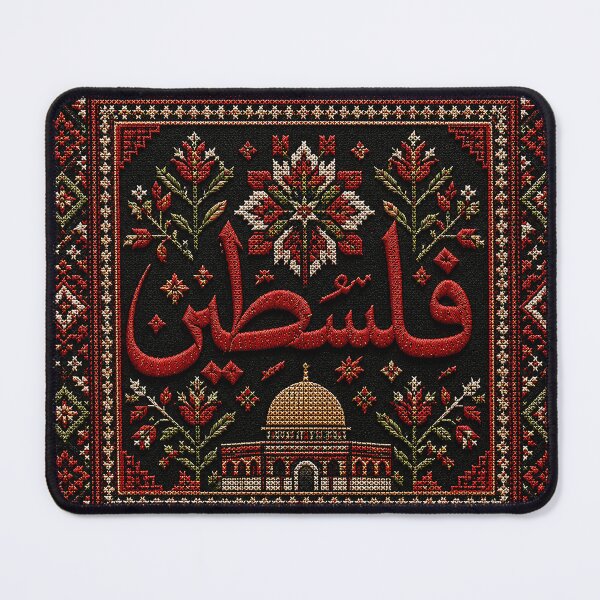 Item preview, Traditional Palestinian Tatreez Star and Calligraphy Palestine designed and sold by BrainCurves.