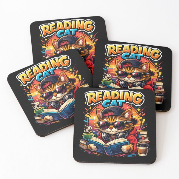 Item preview, Reading Cat Streetwear Graphic designed and sold by Wild Horizon Studio.