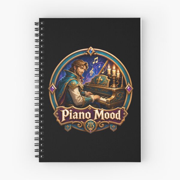 Item preview, Piano Mood Fantasy Musician Badge Design  designed and sold by Sketchlegacy.