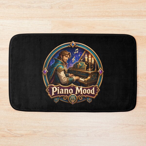 Item preview, Piano Mood Fantasy Musician Badge Design  designed and sold by Sketchlegacy.