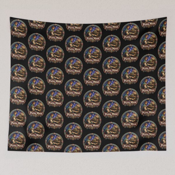 Item preview, Piano Mood Fantasy Musician Badge Design  designed and sold by Sketchlegacy.